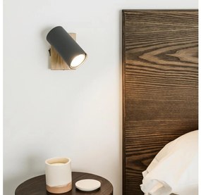 Globo 57911-1G - Faretto da parete ROBBY 1xGU10/25W/230V grigio/marrone