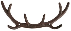 Appendiabiti da parete in metallo marrone Antlers - Esschert Design
