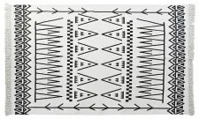 Tappeto DKD Home Decor Nero Bianco Ikat (120 x 180 x 0,7 cm)