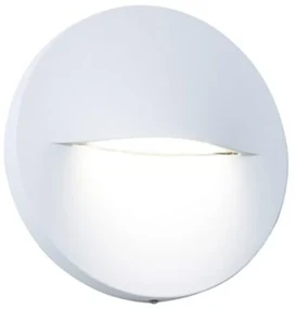 Segnapasso Tondo Moderno Open Alluminio Bianco 3W Led 3000K