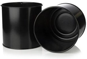 Portafiori 75x17 cm nero/oro