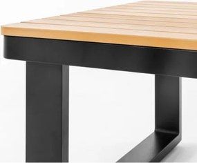 Salotto Da Esterno 5 Posti In Alluminio Con Tavolino E Cuscini Boston Antracite