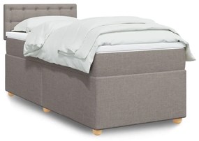 Giroletto A Molle Con Materasso Tortora 100x200 Cm İn Tessuto /