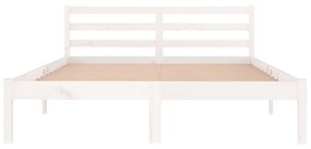 Giroletto in legno massello di pino 140x200 cm bianco