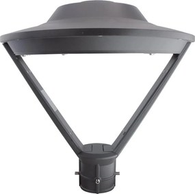 Lampione 50W 130lm/w No Flickering IP65 DIMMERABILE 0-10V Colore Bianco Caldo 3.000K