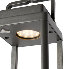 Lampada da tavolo per esterno grigio scuro con LED ricaricabile - Yara