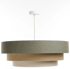 Lampadario a sospensione con filo BOHO TRINITI 1xE27/60W/230V grigio/beige/color crema