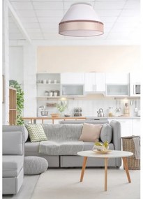 Duolla - Plafoniera AVIGNON 1xE27/15W/230V diametro 50 cm bianco/beige