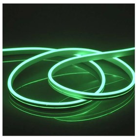 Striscia LED NEON 5 m LED/23W/12V IP65 verde