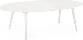 Salotto Da Esterno In Alluminio 5 Posti Con Tavolino Maribela Bianco Bizzotto