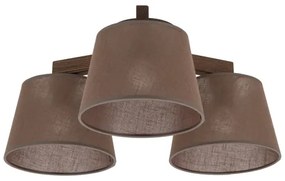 Brilagi - Lampadario a soffitto LATTE 3xE27/15W/230V pino/marrone