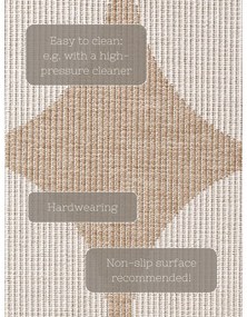 Tappeto da interno/esterno beige/avorio 160x230 cm Duet Bowen – NORTHRUGS
