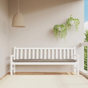Cuscino Per Panca Tortora 200x50x7 Cm İn Tessuto Oxford /