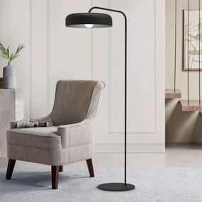 Lampada da terra Tuzzi arco nero, H 185 cm, E27 MAX42W LUMICOM