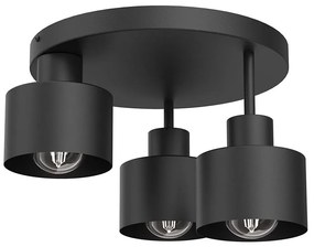 Plafoniera PARKLA 3xE27/15W/230V nero