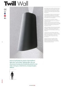 Redo 9536 - Applique a LED da esterno TWILL 1xLED/11W/230V IP65