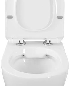 Wc sospeso Rimless serie Tokyo in ceramica bianco lucido