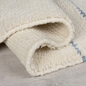 Tappeto in lana tessuto a mano color crema 200x290 cm Dottie Geometric - Flair Rugs