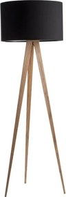 Lampada nera con gambe in legno Tripod Wood - Zuiver