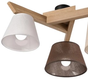 Brilagi - LED  Lampadario a plafone ANTHONY 3xE14/40W/230V quercia