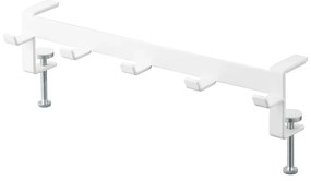 Gancio regolabile bianco opaco in acciaio Tower – YAMAZAKI