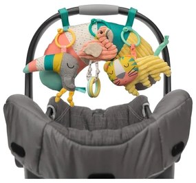 Infantino - Coperta per bambini per giocare con il trapezio 4in1 Zoo
