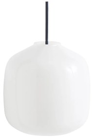 HAY - Buoy Glass 200 Lampada a Sospensione Opal/Anthracite Blue Hay