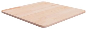 Piano Tavolo Quadrato 50x50x1,5 Cm Massello Rovere Non Trattato /