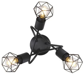 Globo - Lampadario a plafone LED XARA 3xE14/6W/230V nero