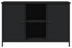 Mobile porta tv nero 100x35x65 cm in legno multistrato