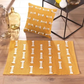 Tappeto lavabile giallo 50x80 cm Juline - douceur d'intérieur