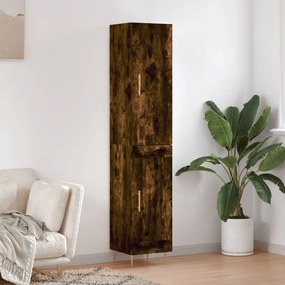 Credenza Rovere Fumo 34,5x34x180 Cm İn Legno Multistrato /