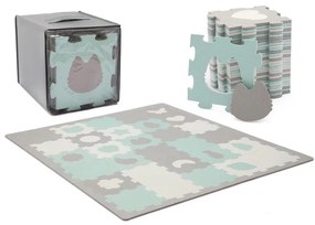 KINDERKRAFT select - Puzzle in schiuma LUNO 30 pezzi grigio/menta