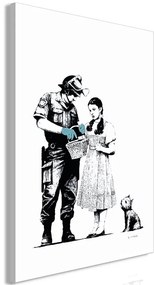 Quadro Dorothy and Policeman (1 Part) Vertical  Colore Blu, Dimensioni e Misure 60x90