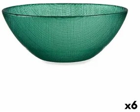 Ciotola Ø 15 cm Verde Vetro (6 Unità)