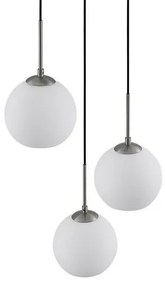 Jurian 3 Lampada a Sospensione Opal/Nickel - Lindby