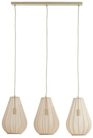 Lampadario beige con paralume in tessuto Itela – Light &amp; Living