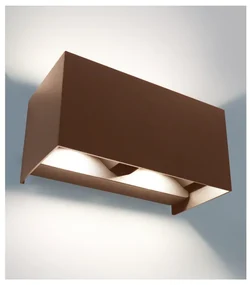 Applique LED garage marbella marrone IP65, con regolazione di temperatura 805 lumen, BOTLIGHTING