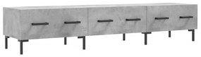 Mobile porta tv grigio cemento 150x36x30 cm legno multistrato