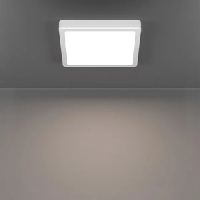 Eglo 901378 -LED RGBW dimmerabile, plafoniera con vetro fumé FUEVA-Z LED/10,5W/230V 22x22cm IP44 bianco