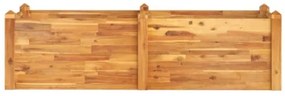 Fioriera Rialzata da Giardino 160x60x44cm Legno Massello Acacia