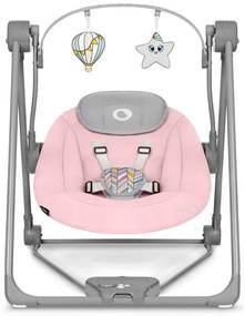 Lionelo - Dondolo per bambini OTTO 4xLR14 Rosa baby
