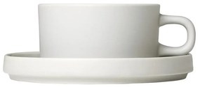 Set di 2 tazze da caffè in ceramica bianca con piattini , 170 ml Pilar - Blomus