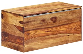 Cassapanca 80x40x40 cm in legno massello di sheesham