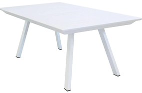 SPLENDOR - set tavolo in alluminio cm 200/300 x 110 x 75 h con 8 poltrone Splendor