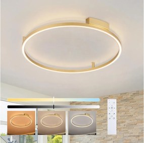 Brilagi - Lampada LED dimmerabile PORTOFINO LED/60W/230V Ø 80 cm oro + telecomando