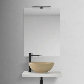 Mensola porta lavabo grigio nuvola per lavabi da appoggio da 60 cm serie Master