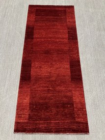 Loribaft Tappeto 80 x 200 Rosso (Iran) Annodato A Mano
