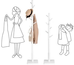 Attaccapanni da terra LINEA bianco