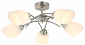 Lampadario a plafone DONNA 5xE27/60W/230V nichel